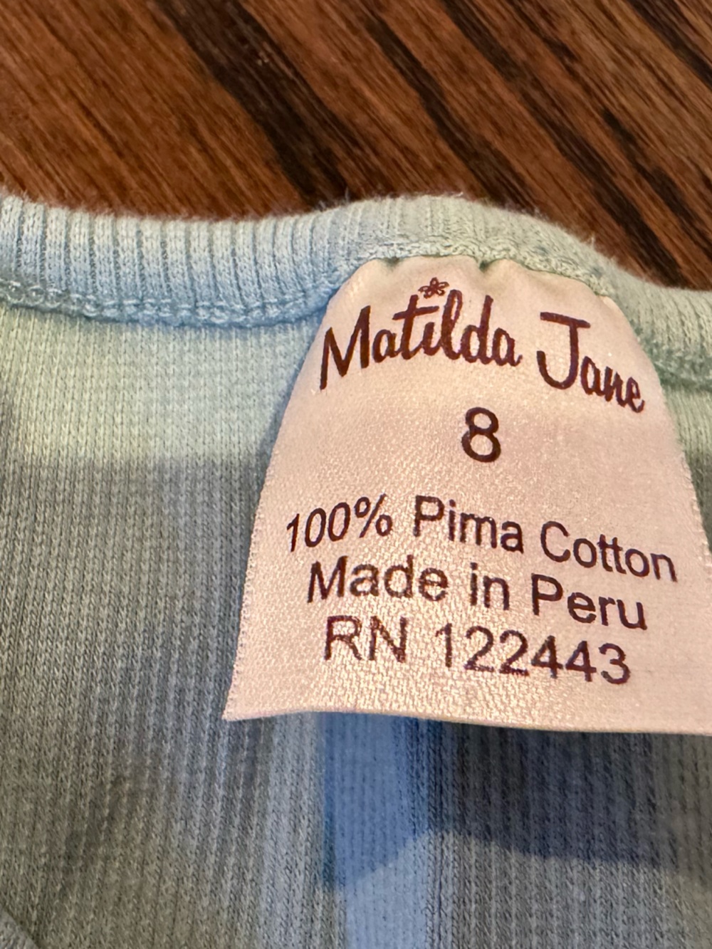 Matilda Jane Light Blue Ribbed Tank Top - Picture 3 of 4